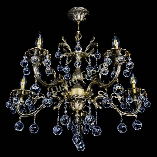 Люстра бронзовая Олимпия №5/1 шар в Подольске Гусь Хрустальный