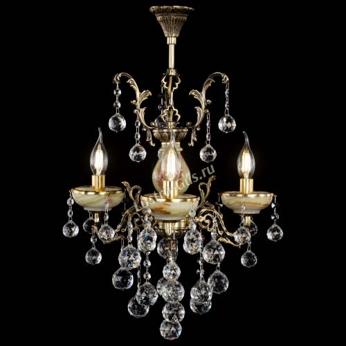 Люстра бронзовая Оникс №3/1 шар в Подольске Гусь Хрустальный