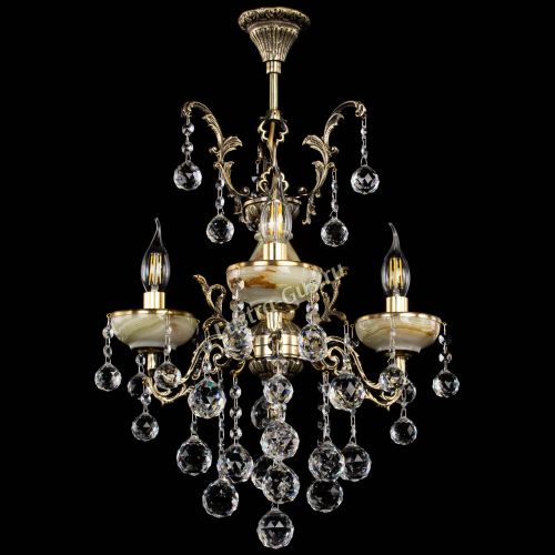 Люстра бронзовая Оникс №3/1 шар в Подольске Гусь Хрустальный