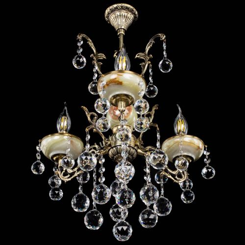 Люстра бронзовая Оникс №3/1 шар в Подольске Гусь Хрустальный