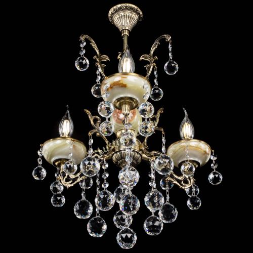 Люстра бронзовая Оникс №3/1 шар в Подольске Гусь Хрустальный