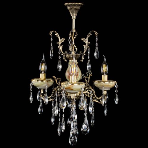 Люстра бронзовая Оникс №3/1 журавлик в Подольске Гусь Хрустальный