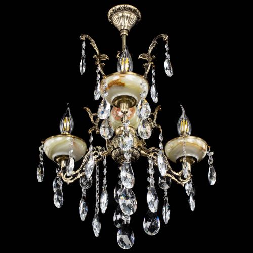 Люстра бронзовая Оникс №3/1 журавлик в Подольске Гусь Хрустальный