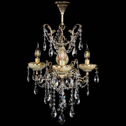 Люстра бронзовая Оникс №3/2 лучик в Подольске Гусь Хрустальный