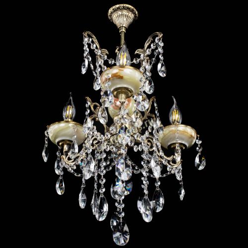 Люстра бронзовая Оникс №3/2 лучик в Подольске Гусь Хрустальный