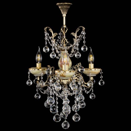 Люстра бронзовая Оникс №3/2 шар в Подольске Гусь Хрустальный