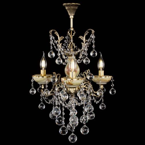 Люстра бронзовая Оникс №3/2 шар в Подольске Гусь Хрустальный