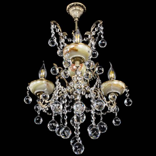 Люстра бронзовая Оникс №3/2 шар в Подольске Гусь Хрустальный