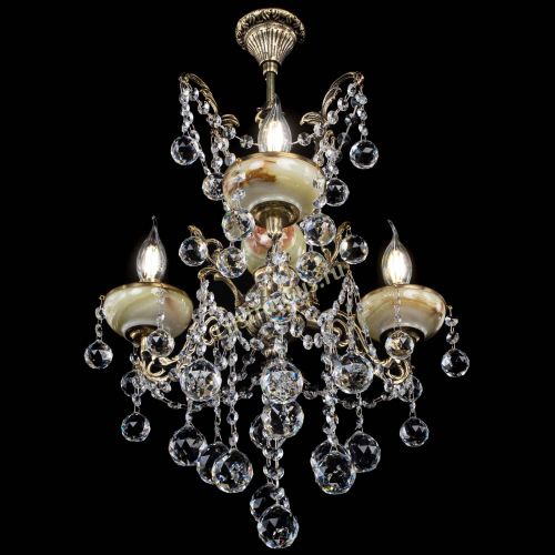 Люстра бронзовая Оникс №3/2 шар в Подольске Гусь Хрустальный