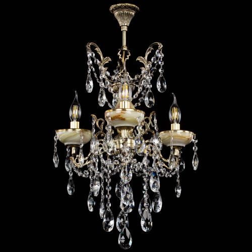 Люстра бронзовая Оникс №3/2 журавлик в Подольске Гусь Хрустальный