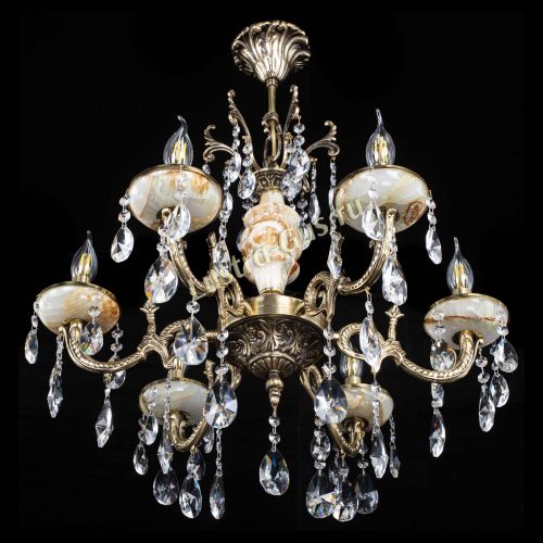 Люстра бронзовая Оникс №6/1 лучик в Подольске Гусь Хрустальный