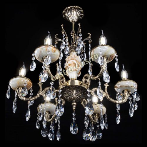 Люстра бронзовая Оникс №6/1 лучик в Подольске Гусь Хрустальный