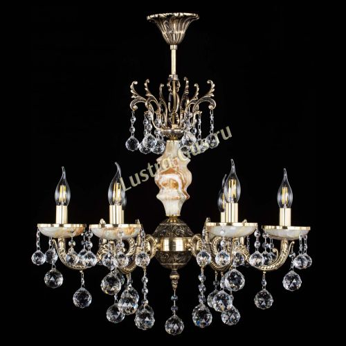 Люстра бронзовая Оникс №6/1 шар в Подольске Гусь Хрустальный