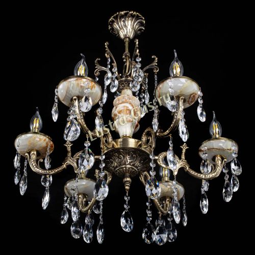 Люстра бронзовая Оникс №6/1 журавлик в Подольске Гусь Хрустальный