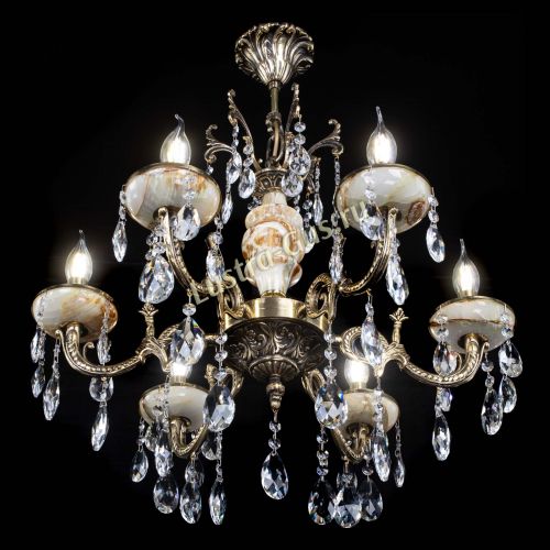 Люстра бронзовая Оникс №6/1 журавлик в Подольске Гусь Хрустальный