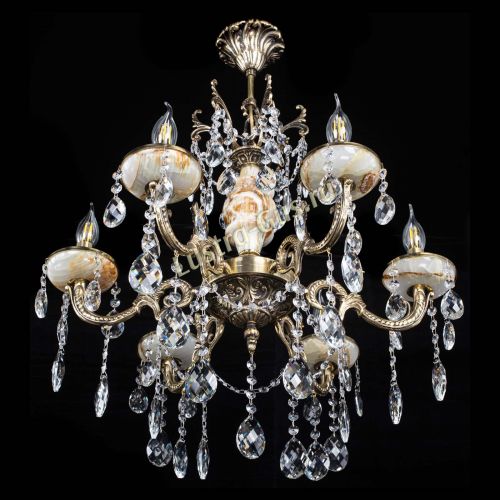 Люстра бронзовая Оникс №6/2 баден в Подольске Гусь Хрустальный