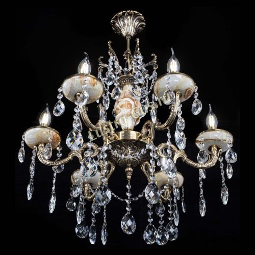 Люстра бронзовая Оникс №6/2 баден в Подольске Гусь Хрустальный