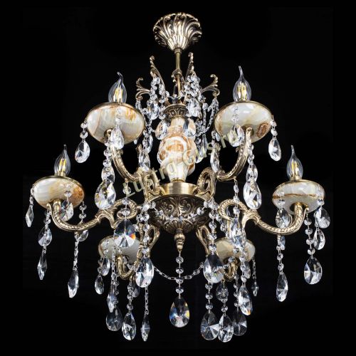 Люстра бронзовая Оникс №6/2 лучик в Подольске Гусь Хрустальный