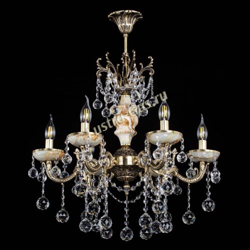 Люстра бронзовая Оникс №6/2 шар в Подольске Гусь Хрустальный