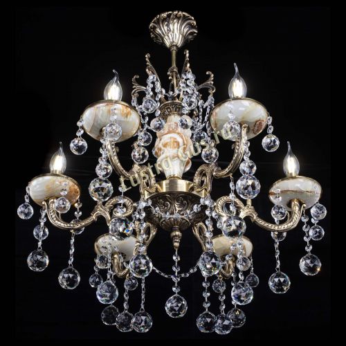 Люстра бронзовая Оникс №6/2 шар в Подольске Гусь Хрустальный