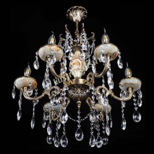 Люстра бронзовая Оникс №6/2 журавлик в Подольске Гусь Хрустальный