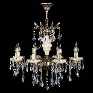 Бронзовая люстра Оникс №8/1 лучик