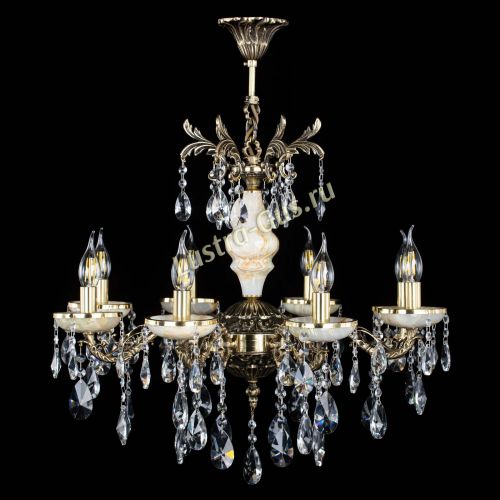 Люстра бронзовая Оникс №8/1 лучик в Подольске Гусь Хрустальный