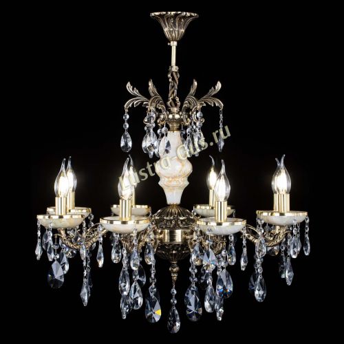 Люстра бронзовая Оникс №8/1 лучик в Подольске Гусь Хрустальный