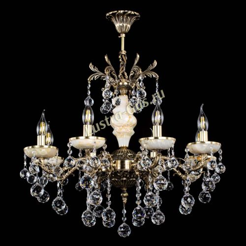 Люстра бронзовая Оникс №8/1 шар в Подольске Гусь Хрустальный