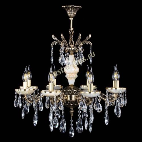 Люстра бронзовая Оникс №8/1 журавлик в Подольске Гусь Хрустальный