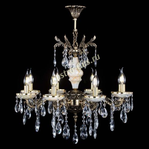 Люстра бронзовая Оникс №8/1 журавлик в Подольске Гусь Хрустальный