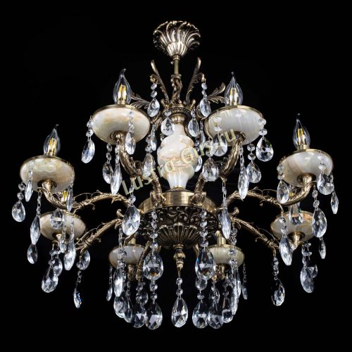 Люстра бронзовая Оникс №8/1 журавлик в Подольске Гусь Хрустальный