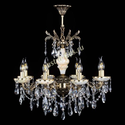 Люстра бронзовая Оникс №8/2 лучик в Подольске Гусь Хрустальный