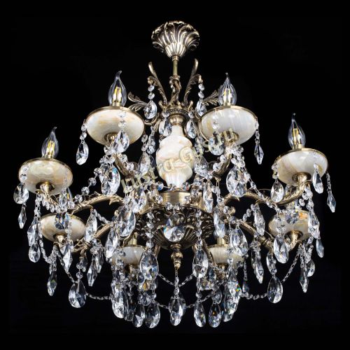 Люстра бронзовая Оникс №8/2 лучик в Подольске Гусь Хрустальный