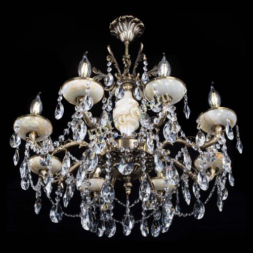 Люстра бронзовая Оникс №8/2 лучик в Подольске Гусь Хрустальный