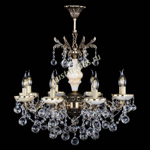 Люстра бронзовая Оникс №8/2 шар в Подольске Гусь Хрустальный