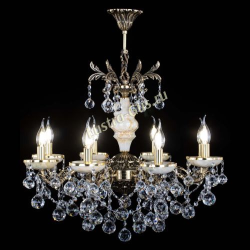 Люстра бронзовая Оникс №8/2 шар в Подольске Гусь Хрустальный