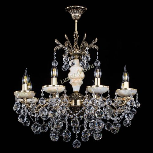 Люстра бронзовая Оникс №8/2 шар в Подольске Гусь Хрустальный