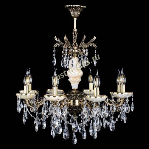 Люстра бронзовая Оникс №8/2 журавлик в Подольске Гусь Хрустальный