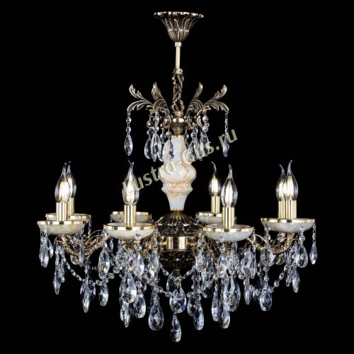 Люстра бронзовая Оникс №8/2 журавлик в Подольске Гусь Хрустальный