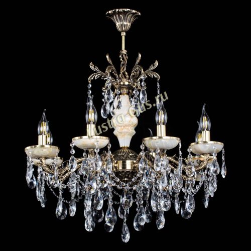 Люстра бронзовая Оникс №8/2 журавлик в Подольске Гусь Хрустальный