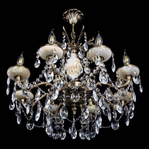 Люстра бронзовая Оникс №8/2 журавлик в Подольске Гусь Хрустальный