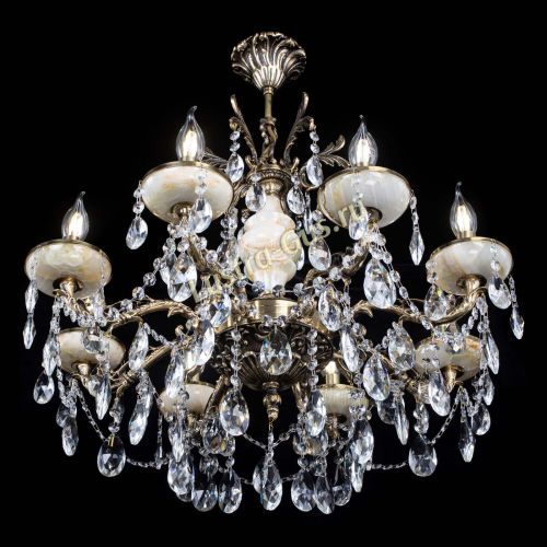 Люстра бронзовая Оникс №8/2 журавлик в Подольске Гусь Хрустальный