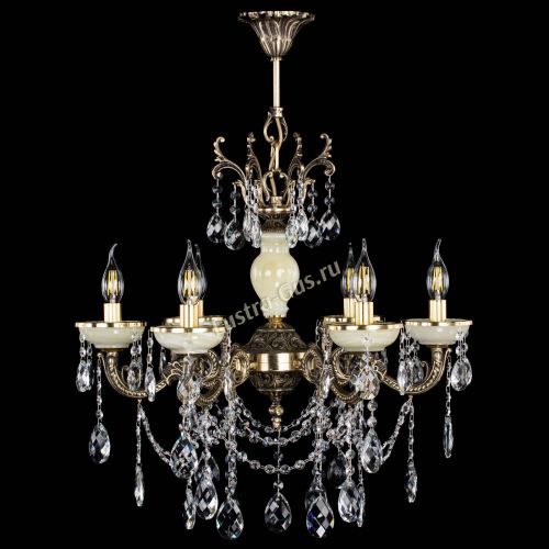 Люстра бронзовая Оникс белый №6/1 баден в Подольске Гусь Хрустальный