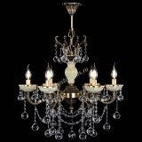 Люстра бронзовая Оникс белый №6/1 шар в Подольске