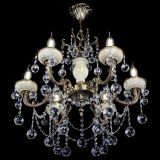 Люстра бронзовая Оникс белый №6/1 шар в Подольске