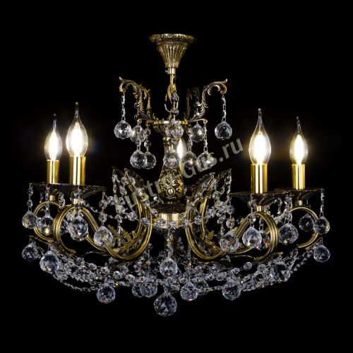 Бронзовая люстра Валери №5 шар в Подольске Гусь Хрустальный