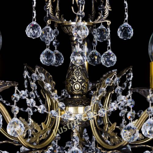 Бронзовая люстра Валери №5 шар в Подольске Гусь Хрустальный