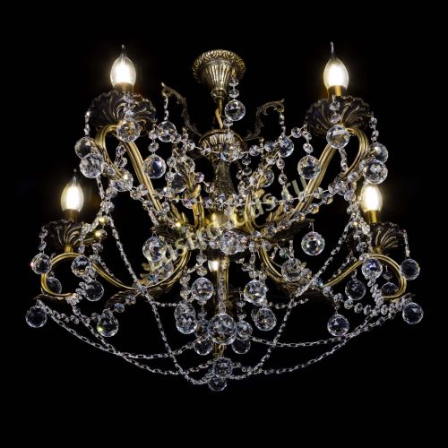 Бронзовая люстра Валери №5 шар в Подольске Гусь Хрустальный