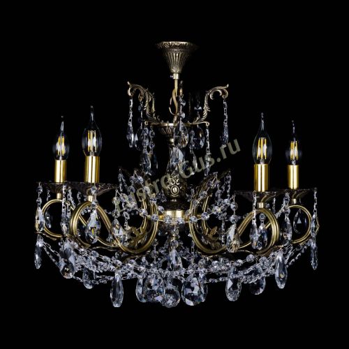 Бронзовая люстра Валери №5 журавлик в Подольске Гусь Хрустальный